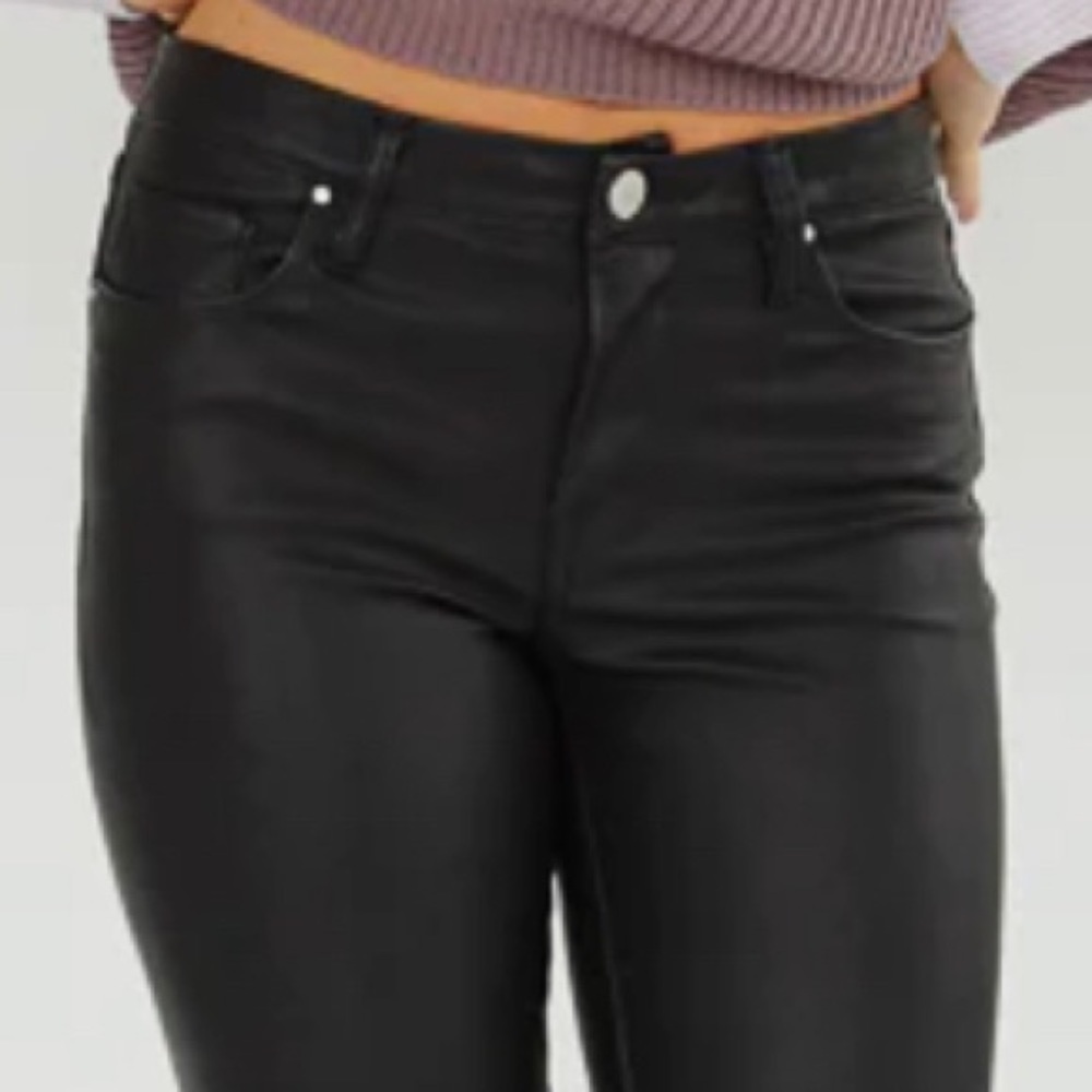 Blank NYC Faux Leather Pants The Bond In Black Skinny High Rise Size 26 NWT - Picture 5 of 5